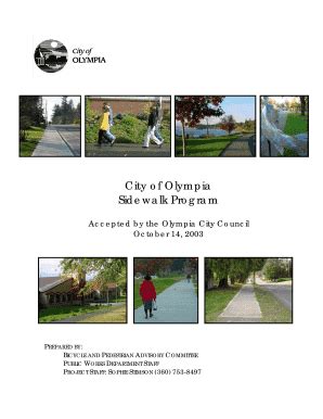 Fillable Online City Of Olympia Sidewalk Program Fax Email Print