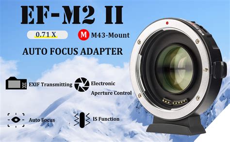 Amazon VILTROX EF M2 II Focal Reducer Booster Adapter Auto Focus 0