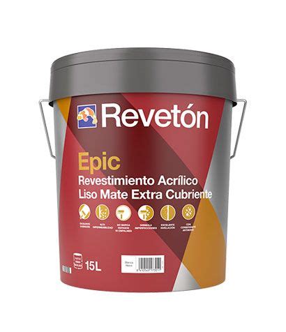 Revestimiento Acrilico Reveton Epic Blanco Liso Mate Lts Pyl M Laga