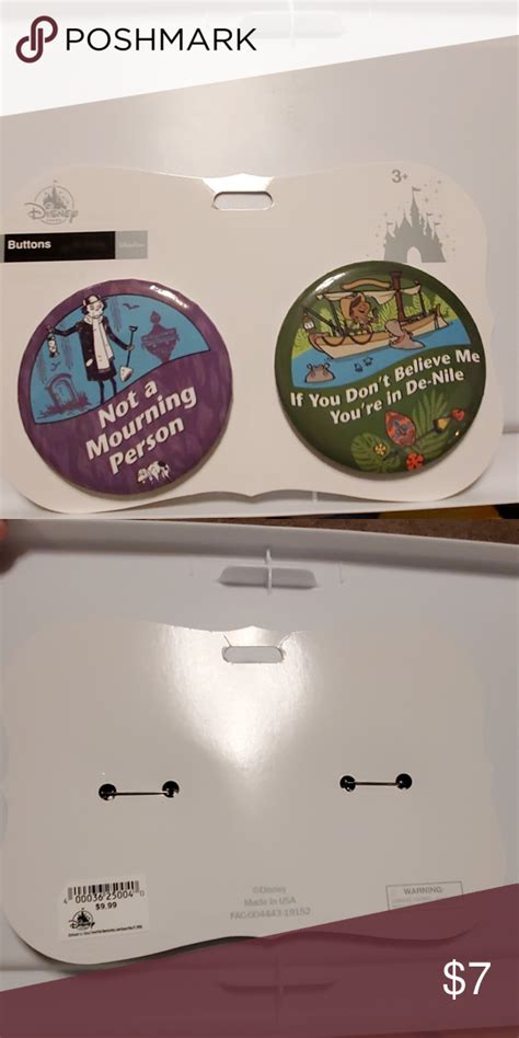 Disney Parks Haunted Mansion Jungle Cruise Buttons