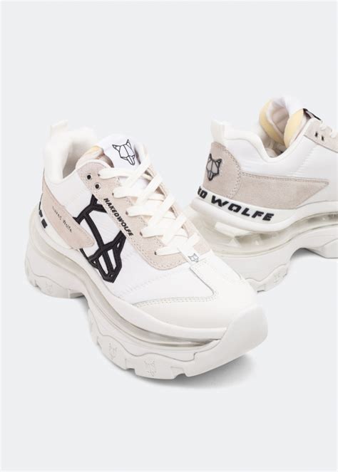 Naked Wolfe Fighter Sneakers For Women White In UAE Level Shoes