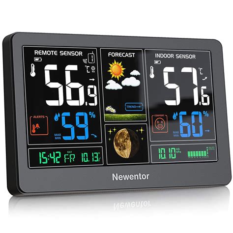 Buy NewentorWeather Station Wireless Indoor Outdoor Thermometer Color