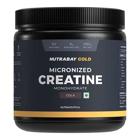 Nutrabay Gold Micronised Creatine Monohydrate 250g Cola Flavor Pre