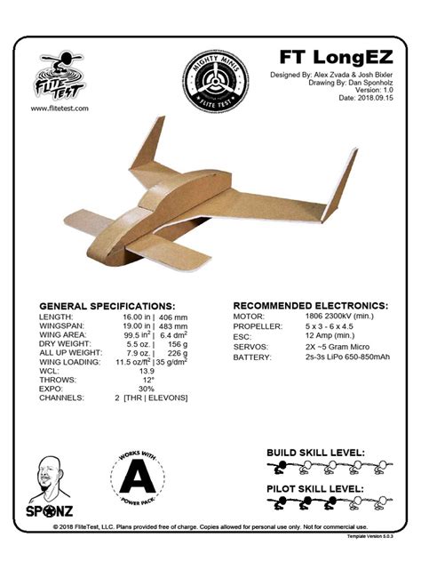 ft long ez rc plane | PDF | Vehicles | Aerospace