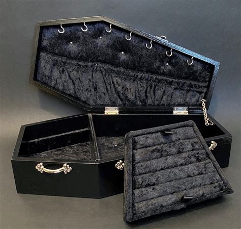 Vampire Coffin Jewelry Box Gothic Coffin Jewelry Box Ring Tray