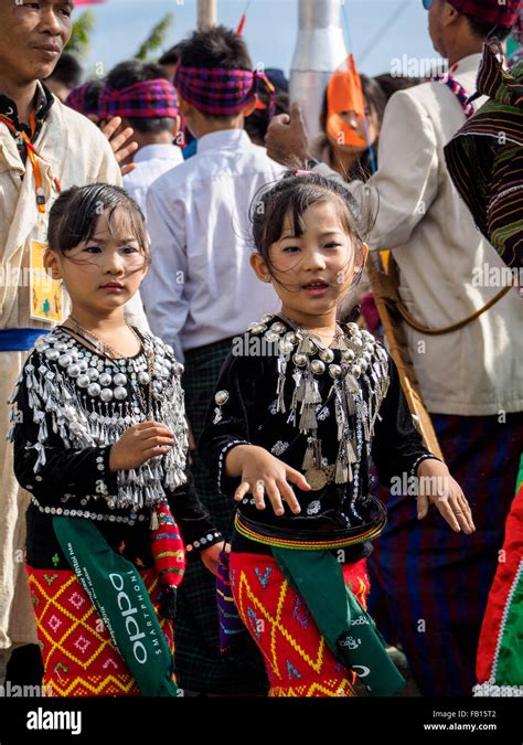 Manau Dance Traditional Ceremony Of Kachin People To Celebrate Kachin