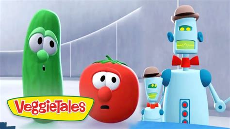 Veggietales Don T Be Scared Of The Future The Veggies Meet Robots Youtube