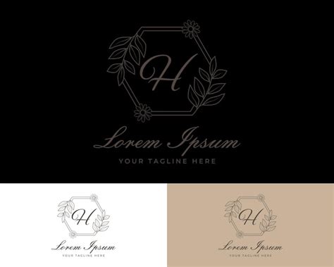 Logotipo Premium De Lujo De La Letra H Vector Premium