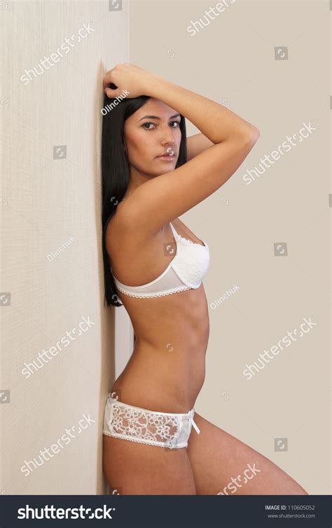 Sexy Girl Lingerie Wall Stock Photo 110605052 Shutterstock
