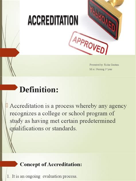 Accreditation | PDF | Nursing | Professional Certification