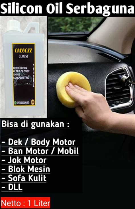 Silicon Oil Pengkilap Motor Silikon Body Motor Cair Serbaguna Liter