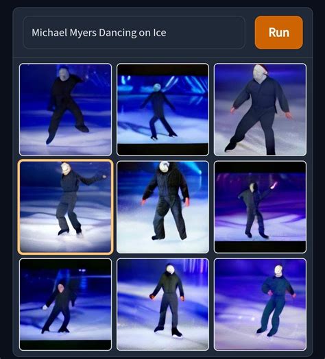 Michael Myers Dancing on Ice : r/weirddalle