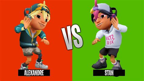 Subway Surfers Alexandre Paris Outfit Vs Alexandre Stan Outfit Subway