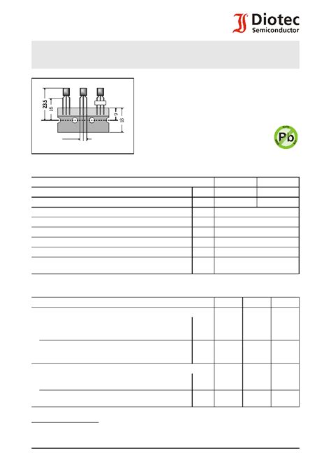 2N5401 datasheet(1/2 Pages) DIOTEC | General Purpose Si-Epitaxial ...