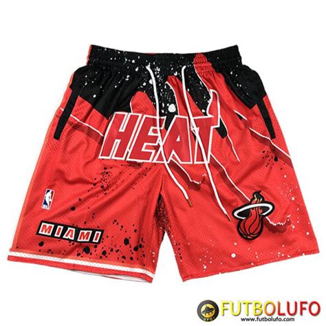 Replicas Cortos Nba Miami Heat Rojo