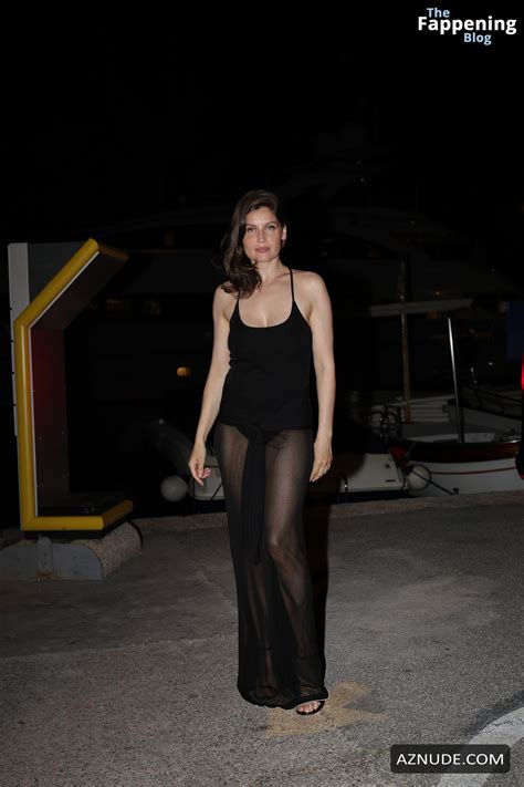 Laetitia Casta Sexy Flashes Her Hot Ass In A Stunning Black Dress At Jacquemus After Party In
