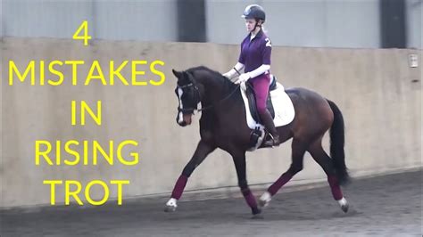 4 Mistakes In Rising Trot Posting Trot Trot Horse Exercises