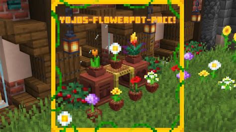 Minecraft Texture Pack Showcase D Flower Pots Yojos Flowerpot Pacc