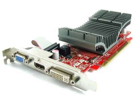 ASUS AMD Radeon HD4350 512MB DDR2 PCIe DVI HDMI VGA EAH4350 SILENT/DI ...
