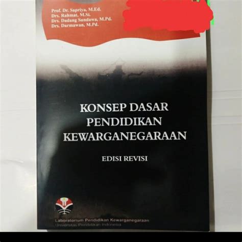 Jual Buku Konsep Dasar Pendidikan Kewarganegaraan Upi Termurah Shopee