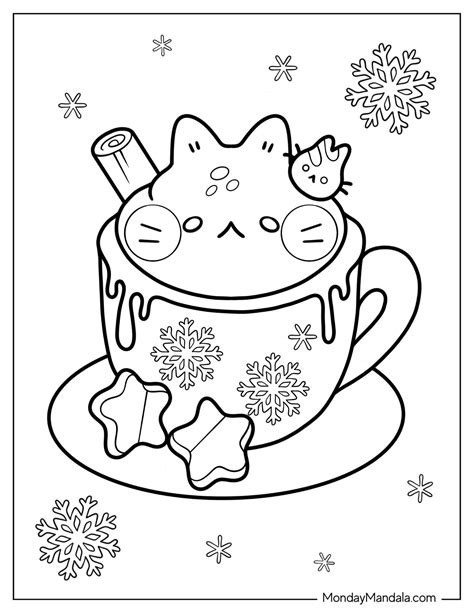 20 Hot Chocolate Coloring Pages Free Pdf Printables