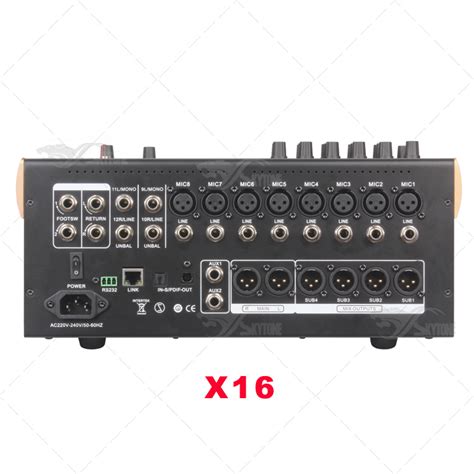 X16 pro audio digital mixing console 16 channel - Skytone Audio