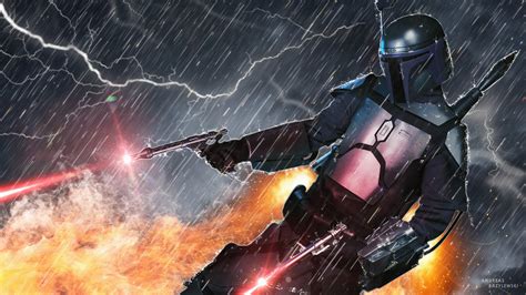 3840x2160 Jango Fett Jetpack Action 4k HD 4k Wallpapers, Images ...