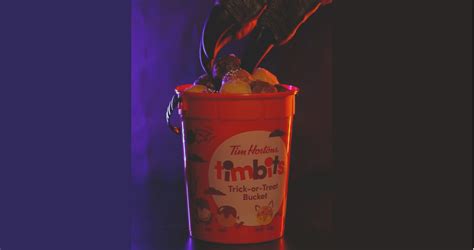 Tim Hortons Restaurants Selling Trick Or Treat Buckets Loaded With