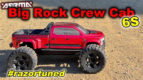 Arrma Big Rock Crew Cab S Razortuned Youtube