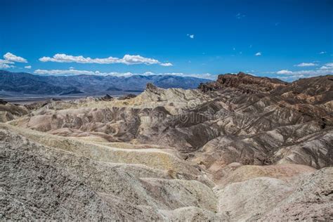 Zabriskie Point Panorama - Death Valley Stock Photo - Image of ...