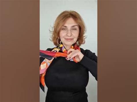Твилли из шёлка и зажим для платка, как пользоваться? - YouTube