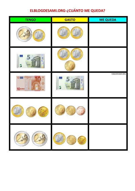 Aprendemos Matem Ticas De Primaria Dinero Sumar Monedas Y Billetes