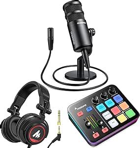 Amazon.com: MAONO Gaming Podcast Equipment: Gaming Mixer with Dynamic ...