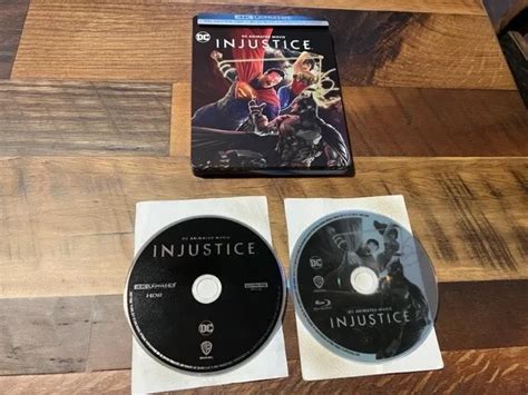 Injustice K Ultra Hd Blu Ray Steelbook Dc Animated Movie Disc No