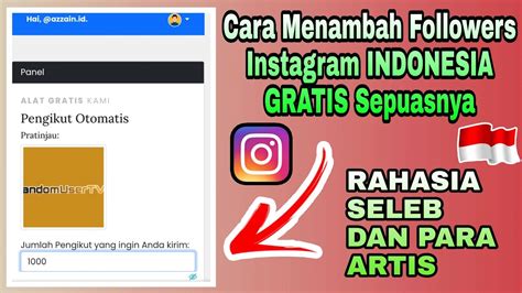 Followers Indonesia Cara Menambah Followers Instagram Indonesia