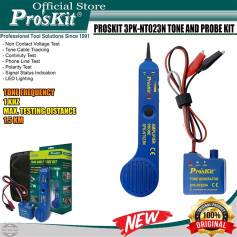 Jual Proskit 3PK NT023N Kabel LAN Tester Traker Tone And Probe Kit