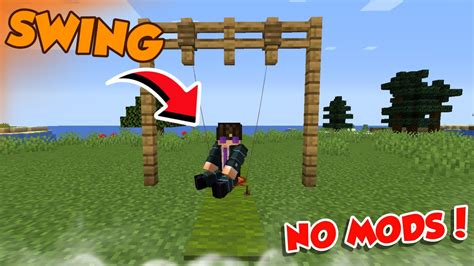 How To Make Swing In Minecraft Youtube