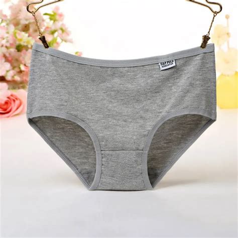 Plus Szie 36cm Ladies Panties Cotton Solid Color Women Underwear