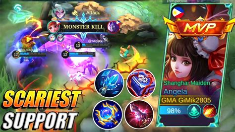 THE SCARIEST ANGELA EVER MAGE BUILD UNLI HEAL Mlbb YouTube