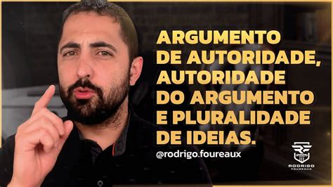 Argumento De Autoridade E Autoridade Do Argumento YouTube