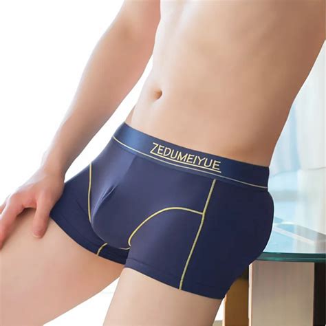 Boxer Sexy pour hommes sous vêtements fins et respirants caleçon U