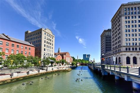 premium photo providence rhode island cityscape  waterplace park