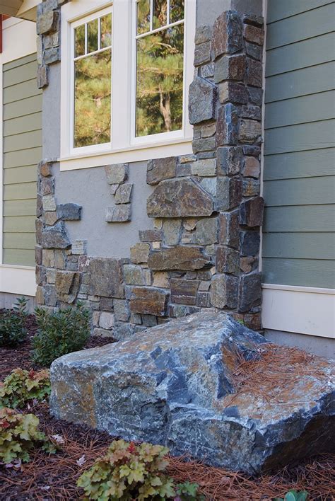 Outside Wall View - Natural Crushed Rock, Interior/Exterior Decorative ...