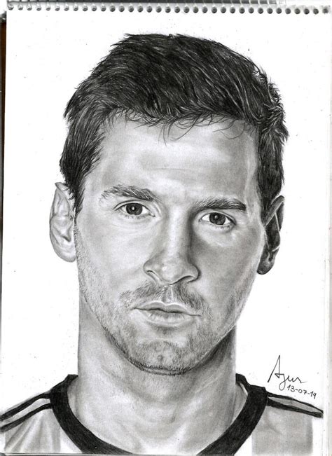 Pencil Drawings Of Lionel Messi - pencildrawing2019