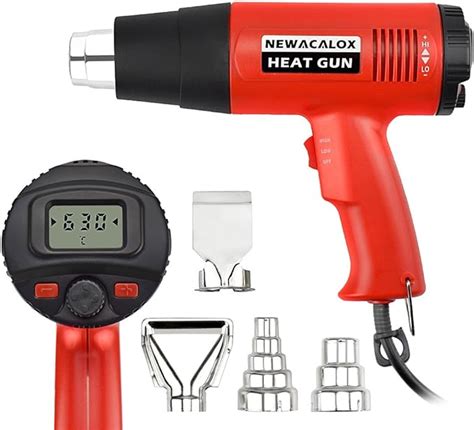 Heat Guns W Heavy Duty Hot Air Gun With Large Lcd Display Variable Temp Memory Settings And