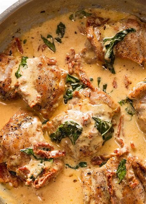 Chicken With Creamy Sun Dried Tomato Sauce Recipetin Eats