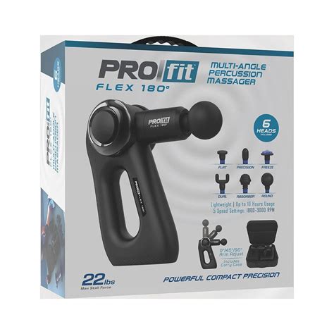 PROfit Flex 180 - Powerful Deep Tissue Therapy Handheld Percussion ...