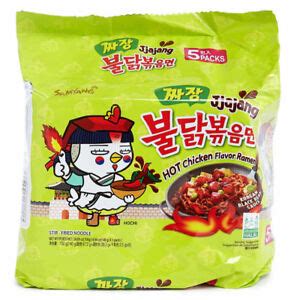 Samyang Jjajang BLACK BEAN Spicy Hot Chicken Ramen Noodles Buldak Pack Of 5 EBay