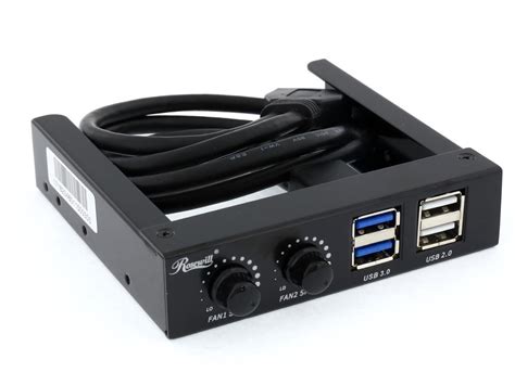 Rosewill Rhb 411 3 5” Drive Bay And 2 Port Usb 3 0 2 Port Usb 2 0 Multi Function Aluminum Front