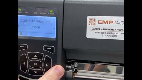 Set a Static IP Address on a Zebra ZT410 Printer - YouTube